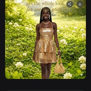 Dress earrings, necklace, purse, and bracelet !!Complete look!